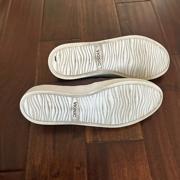 Vionic Splendid Slip-on Midi Sneaker Brown/Red Comfort Orthaheel - Picture 8 of 8